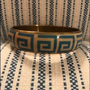 NEW! 🌀Beautiful Blue, Tan, & Gold Slip-On Bracelet🌀